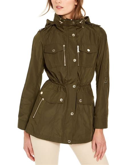 michael kors petite jacket|michael kors hooded anorak jacket.